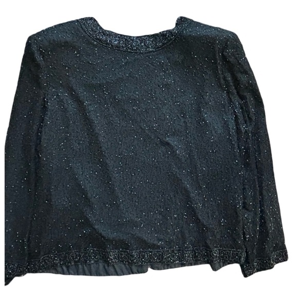 Vintage Silk hand beaded blouse - stunning -XXL - Picture 5 of 7